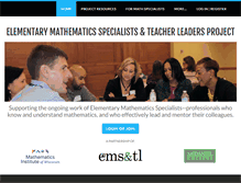 Tablet Screenshot of mathspecialists.org